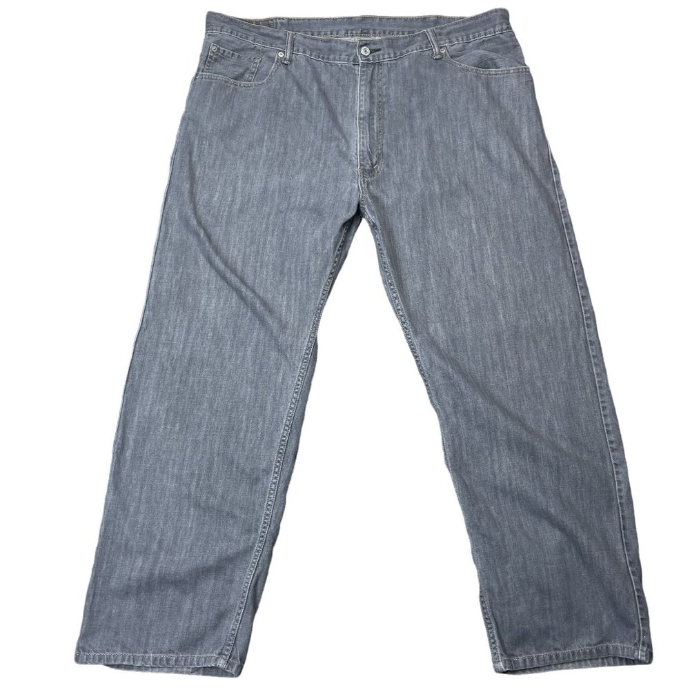 Levi's 559 Jeans Mens 44x32 Relaxed Fit Straight Leg Gray Denim Big & Tall